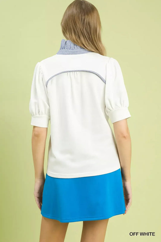 Striped Collar Popover Top 63d51380-4608-4635-a6b8-e32ead901237-Max-Origin