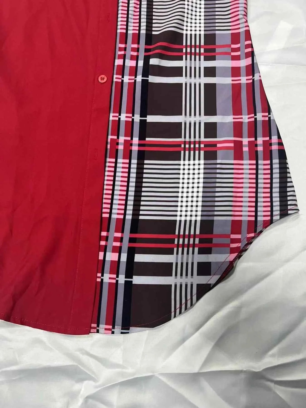 Printed Button Up Long Sleeve Shirt Dress 63d69733-4810-4197-97b8-d68afa694540-Max-Origin