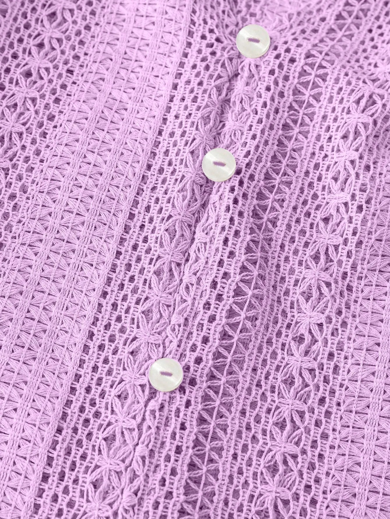 Crochet Notched Button-Front Shirt 63f12218-d252-4b85-9cfe-0dfad5c79634-Max-Origin