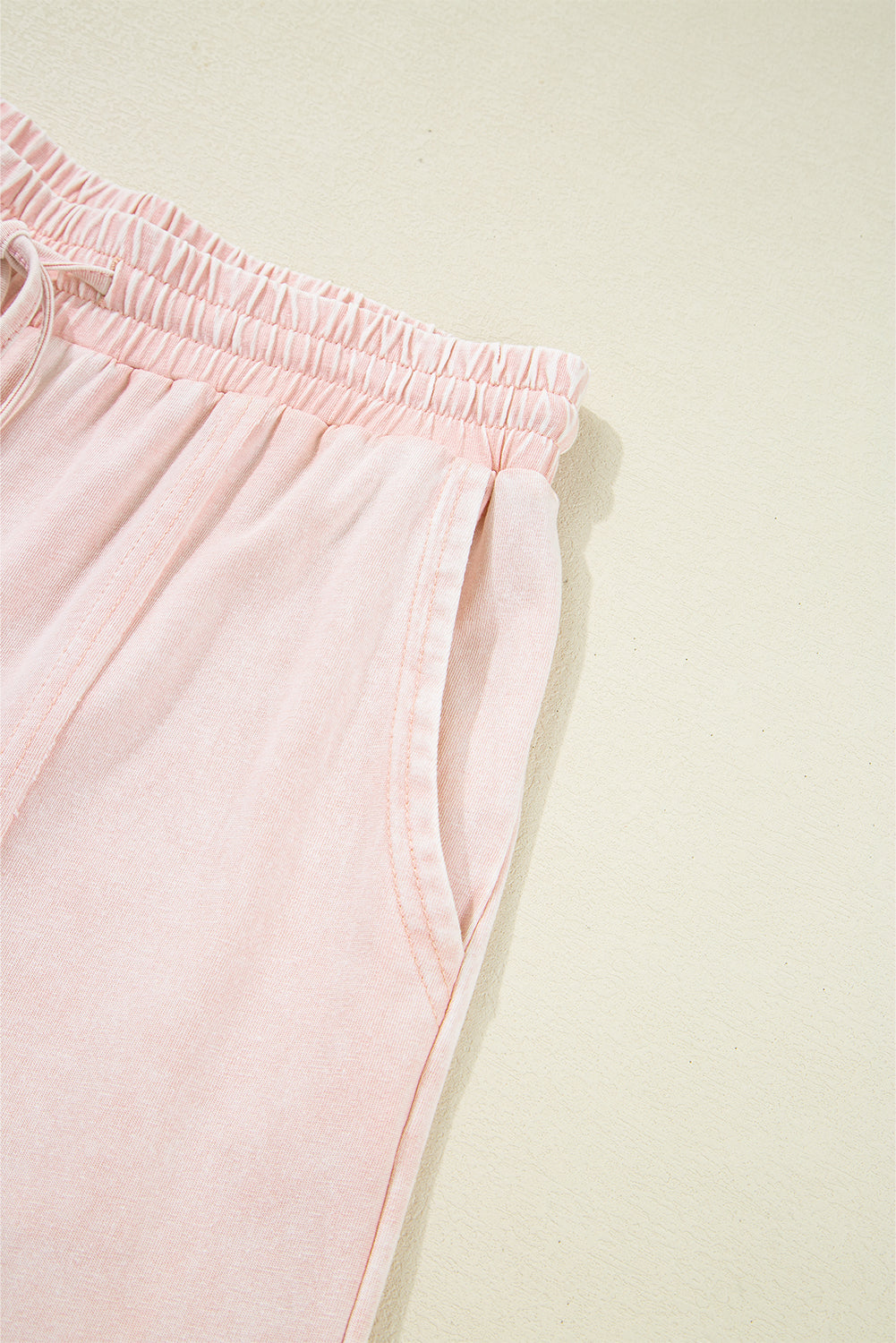 Pink Flower Patch Mineral Washed Cropped Wide Leg Pants 642a5379e81f8bd2