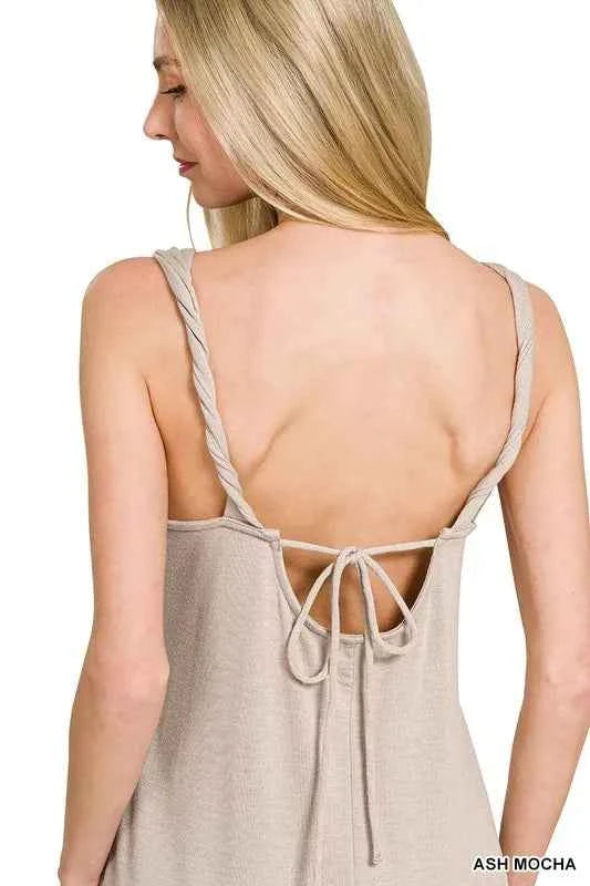 French Terry Twisted Strap Midi Dress 646ab0845ad048849af79154f81f42f0-Max-Origin