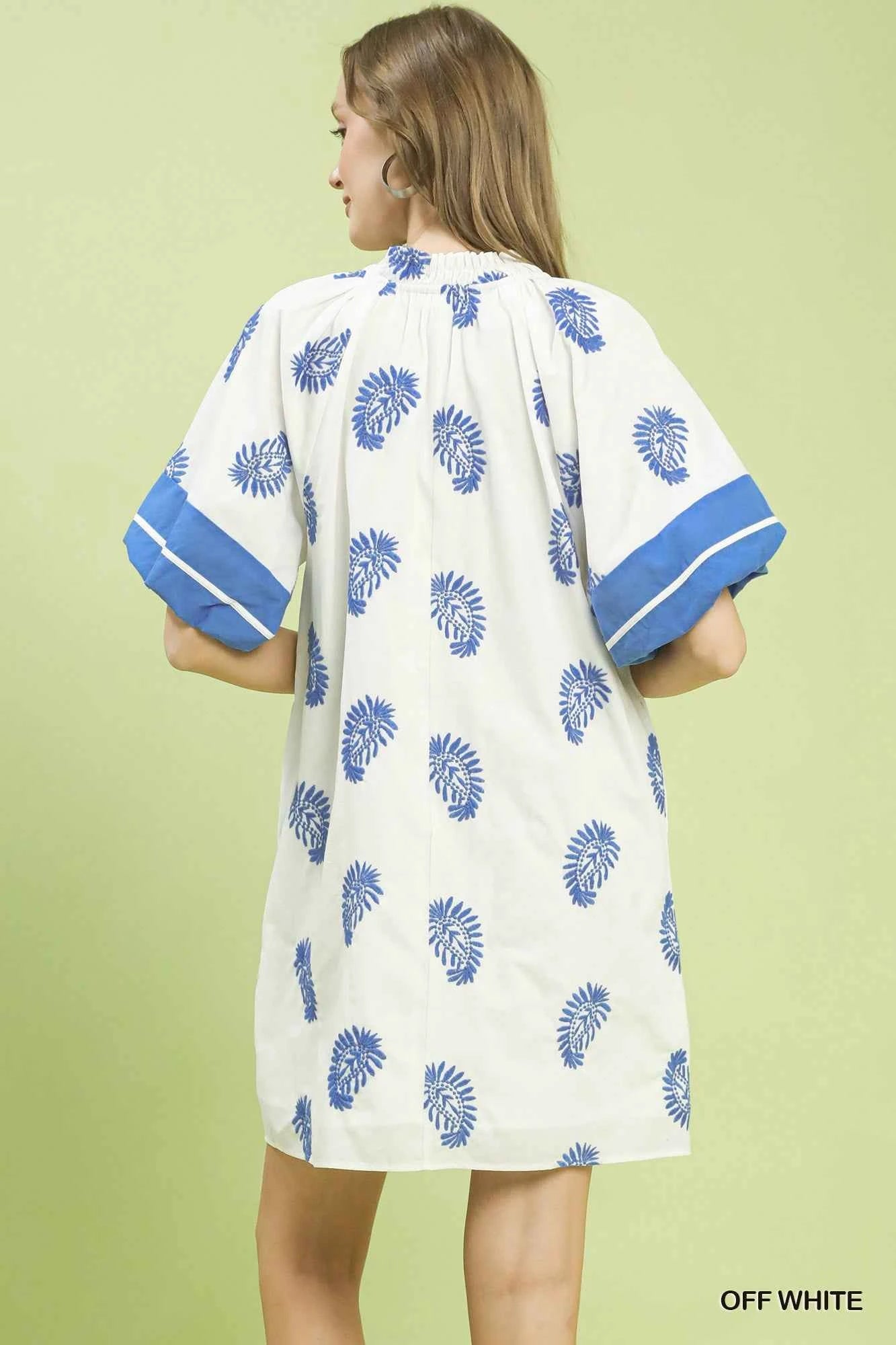 Umgee Paisley Embroidered Boho Mini Dress 6472a07d-c671-4e87-9aaa-9235d1ea97be-Max