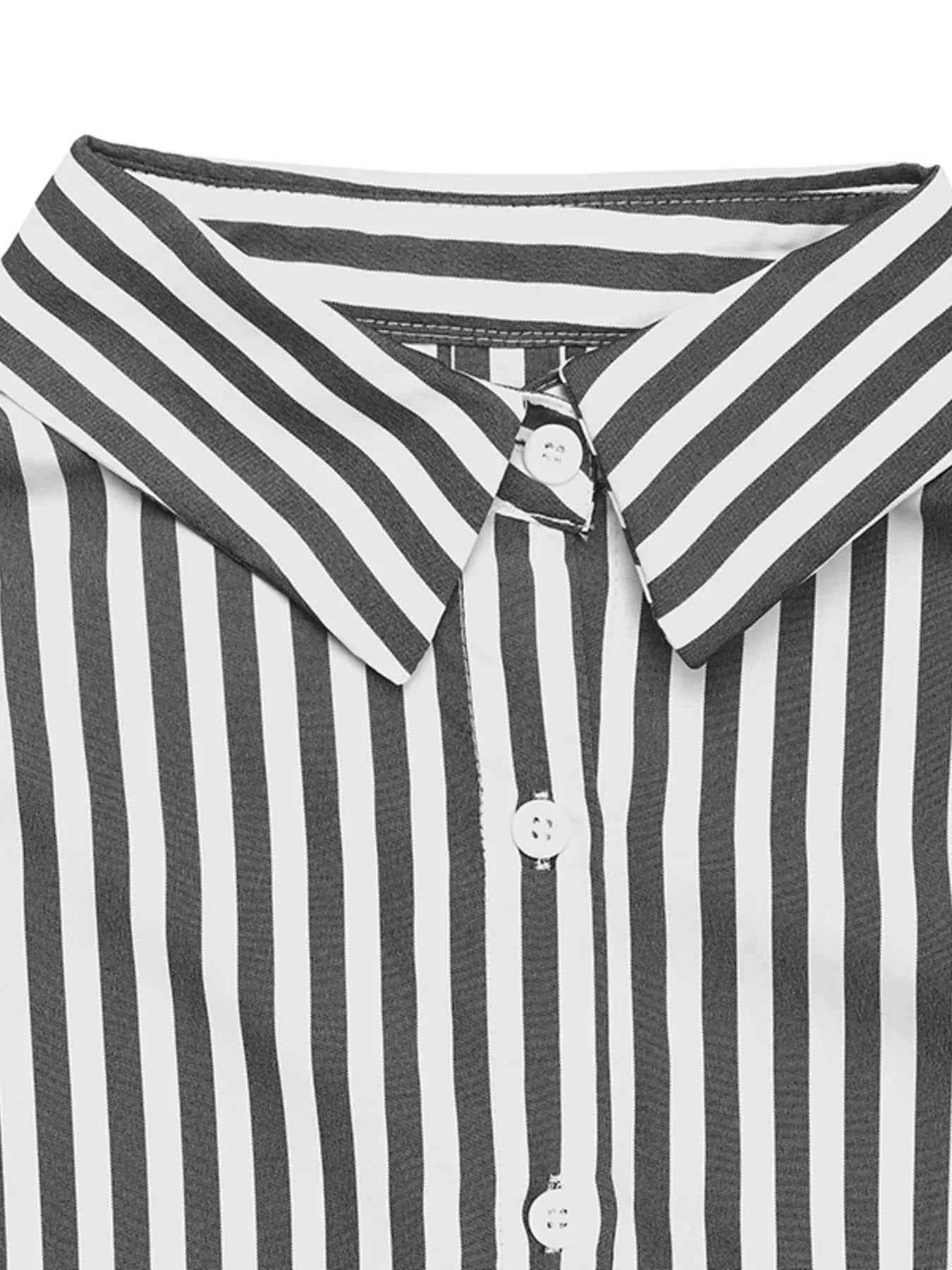 Striped Oversized Button-Up Shirt 6486ca45eca04944a3c4ac5c21030018-Max-Origin