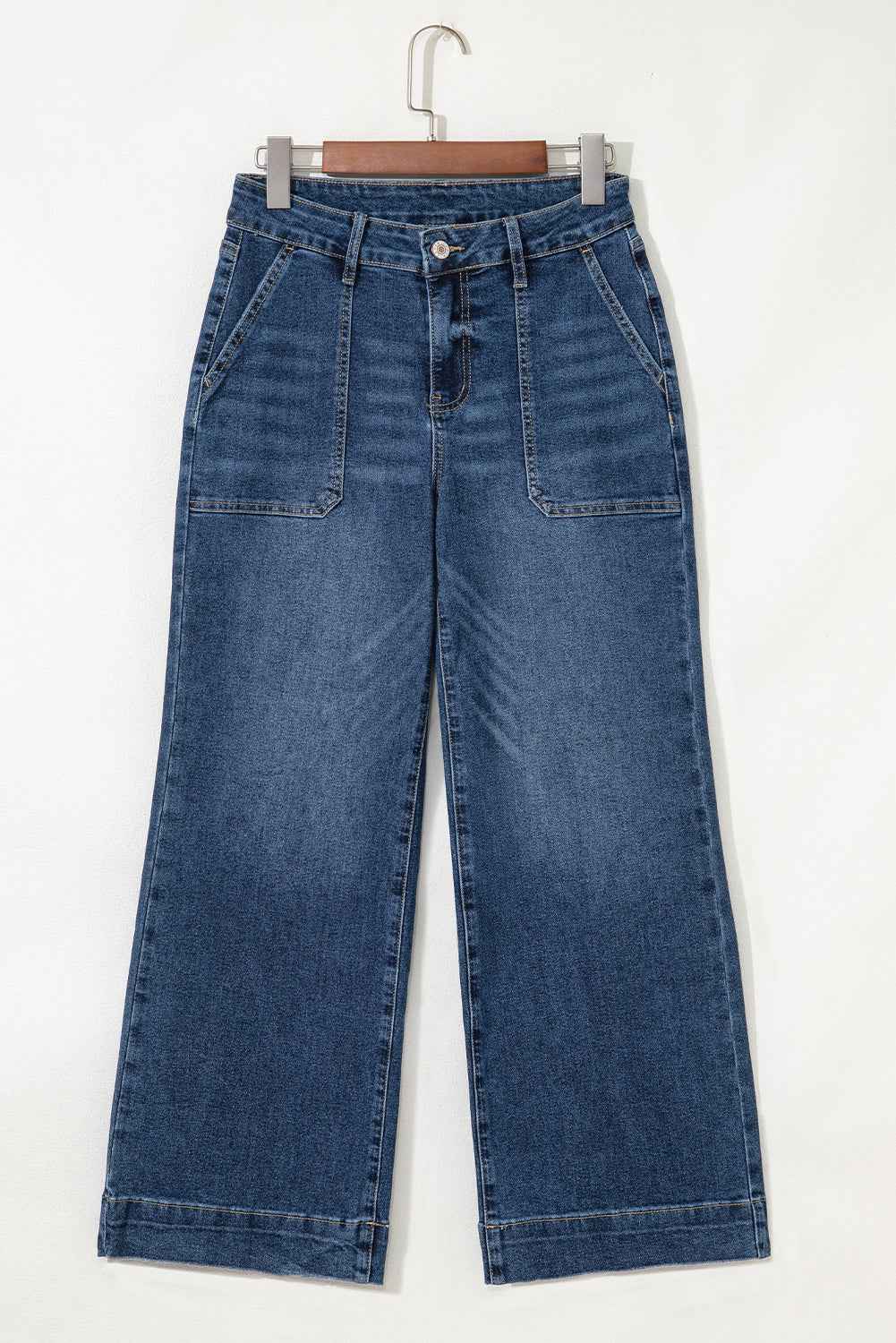 Ashleigh Blue Cropped High Rise Wide Leg Jeans 648bb8baddd16099