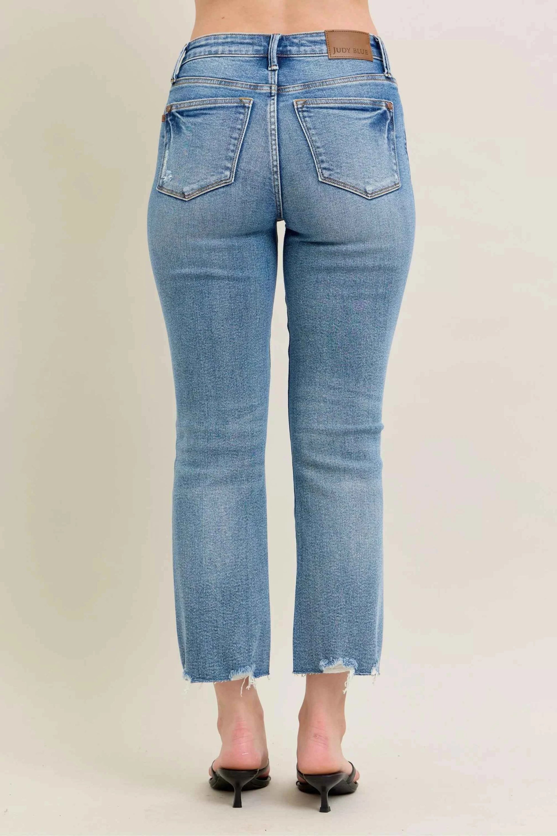 Judy Blue Mr Vintage Wash Destroy Hem Kick Flare Jeans 6490adf6cc6949eaa8b9031b8f12fc0b-Max-Origin