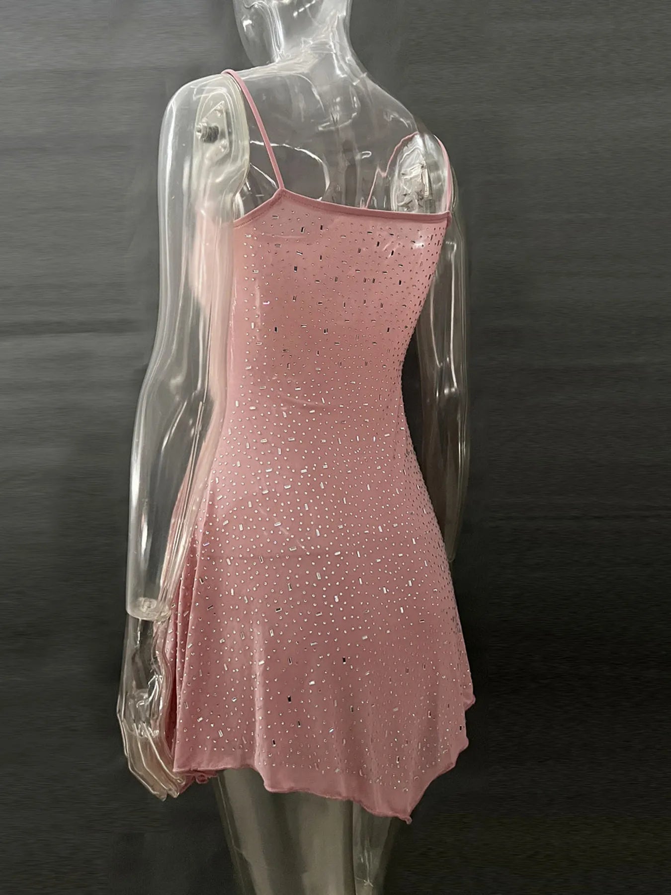 Rhinestone Decor Mini Cami Dress 649d7bccc94b40e89d1352189f05537c-Max-Origin
