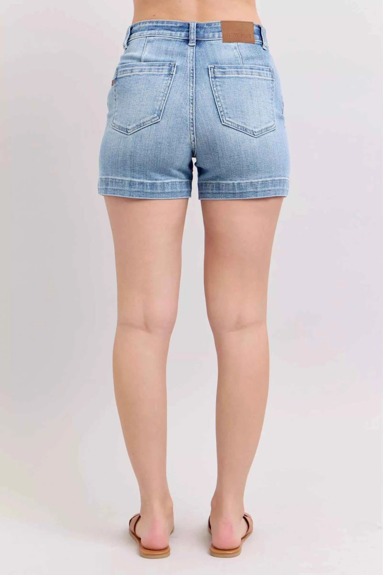 Judy Blue Mid Rise Denim Shorts 64a7adb8-8a60-40a4-a06a-2e4865860d0b-Max-Origin