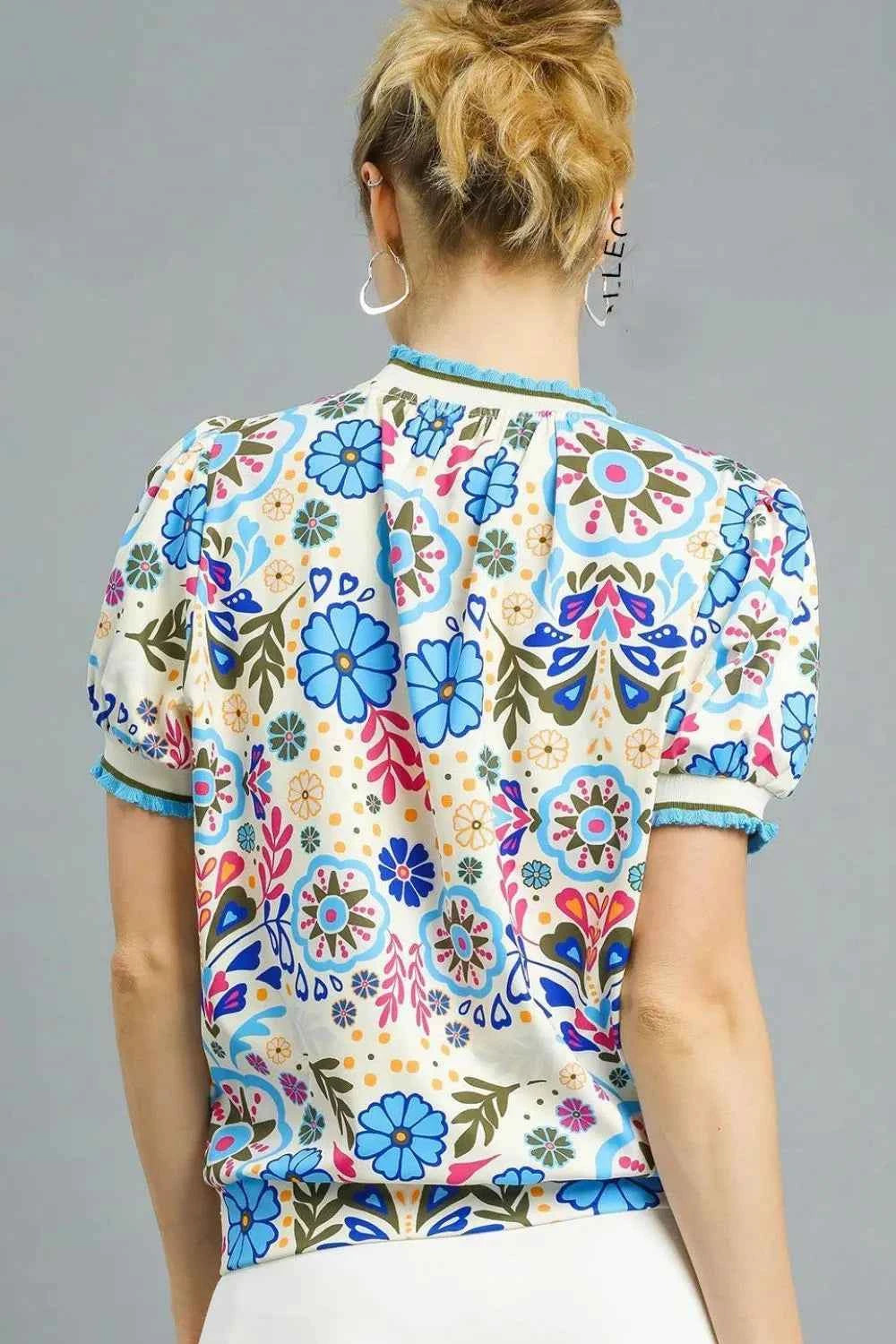 Umgee Retro Floral Puff Sleeve Top 64adeaab-6d31-4139-990d-f837c91d3c2e-Max-Origin