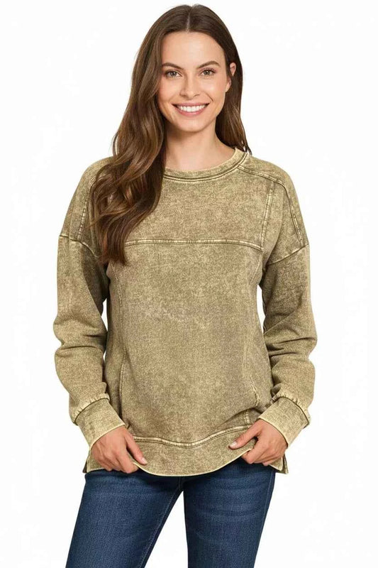 Acid Wash French Terry Exposed-Seam Pullover 64c11c99-f392-44fa-9e79-a10455062839-Max-Origin