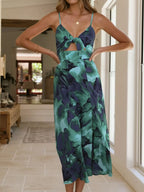 Floral Print Tie-Front Slit Midi Dress 64c88d7c38f54ba8b22f4cf1c8df61cb-Max-Origin