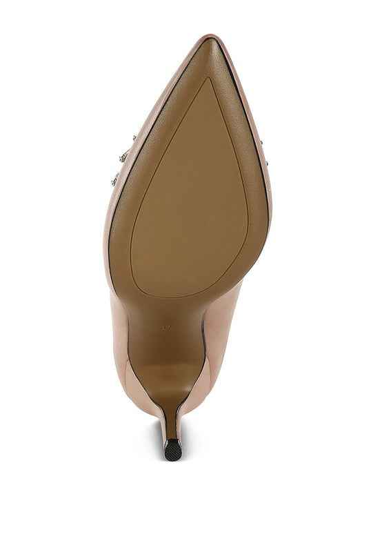 Rhodolia Diamante Brooch Detail Satin Pumps 64ceb35d-5c3b-485d-98e0-82d8e663ad9a