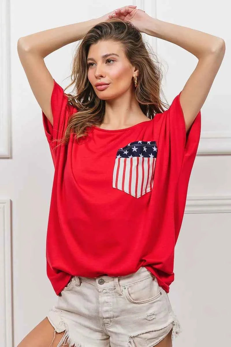 BiBi French Terry With Front Pocket Dolman Sleeves Top 64d5d996c2e4458aa8d59d6702b88223-Max-Origin