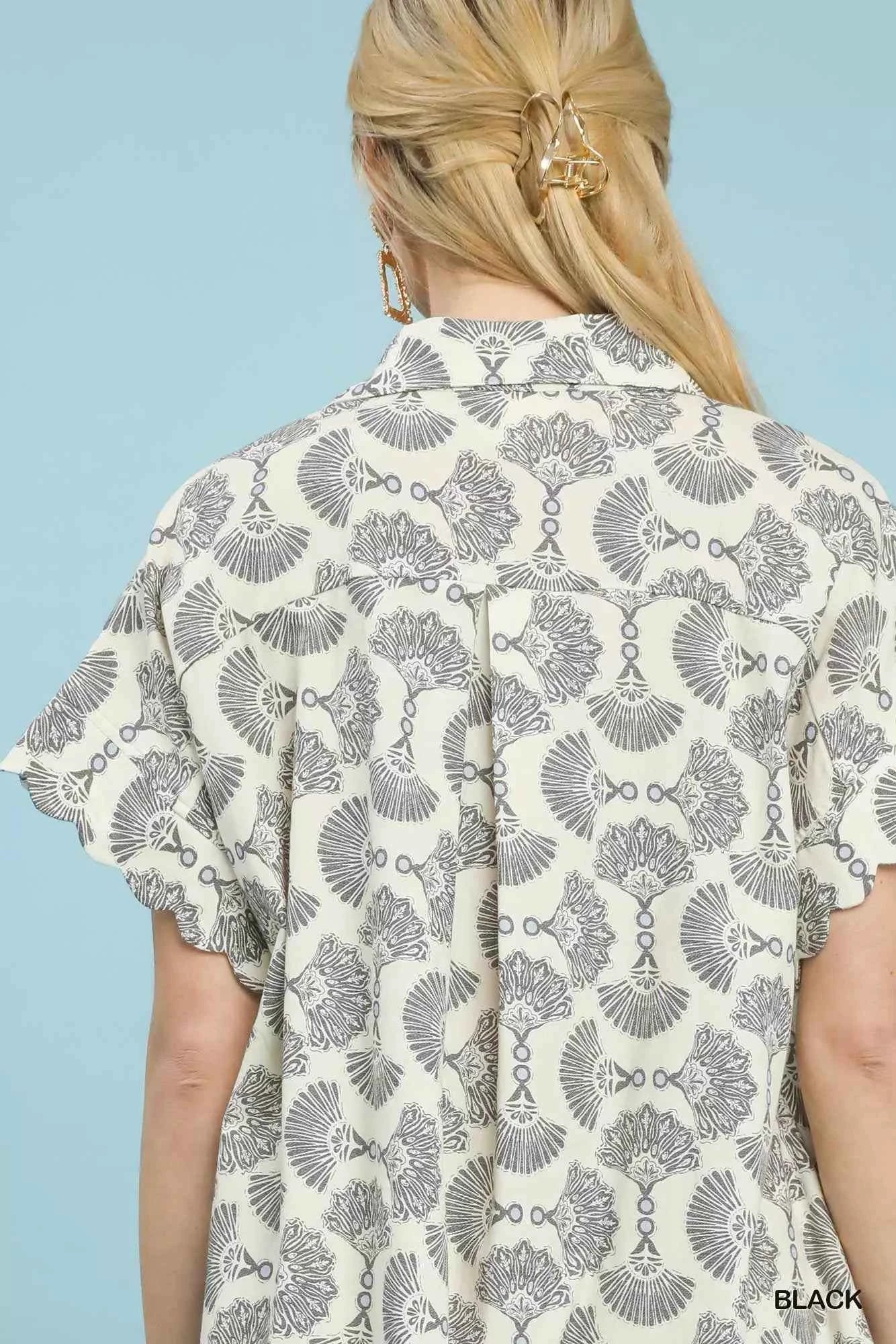 Umgee Printed Button Front Shirt Dress 64dcd371-44c2-4dc4-bceb-f9a15162ec6d-Max-Origin