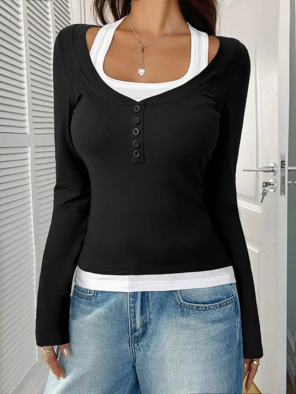 Scoop Neck Long Sleeve T-Shirt 64f9a8a8714241aba1a30d9b0946de78-Max-Origin