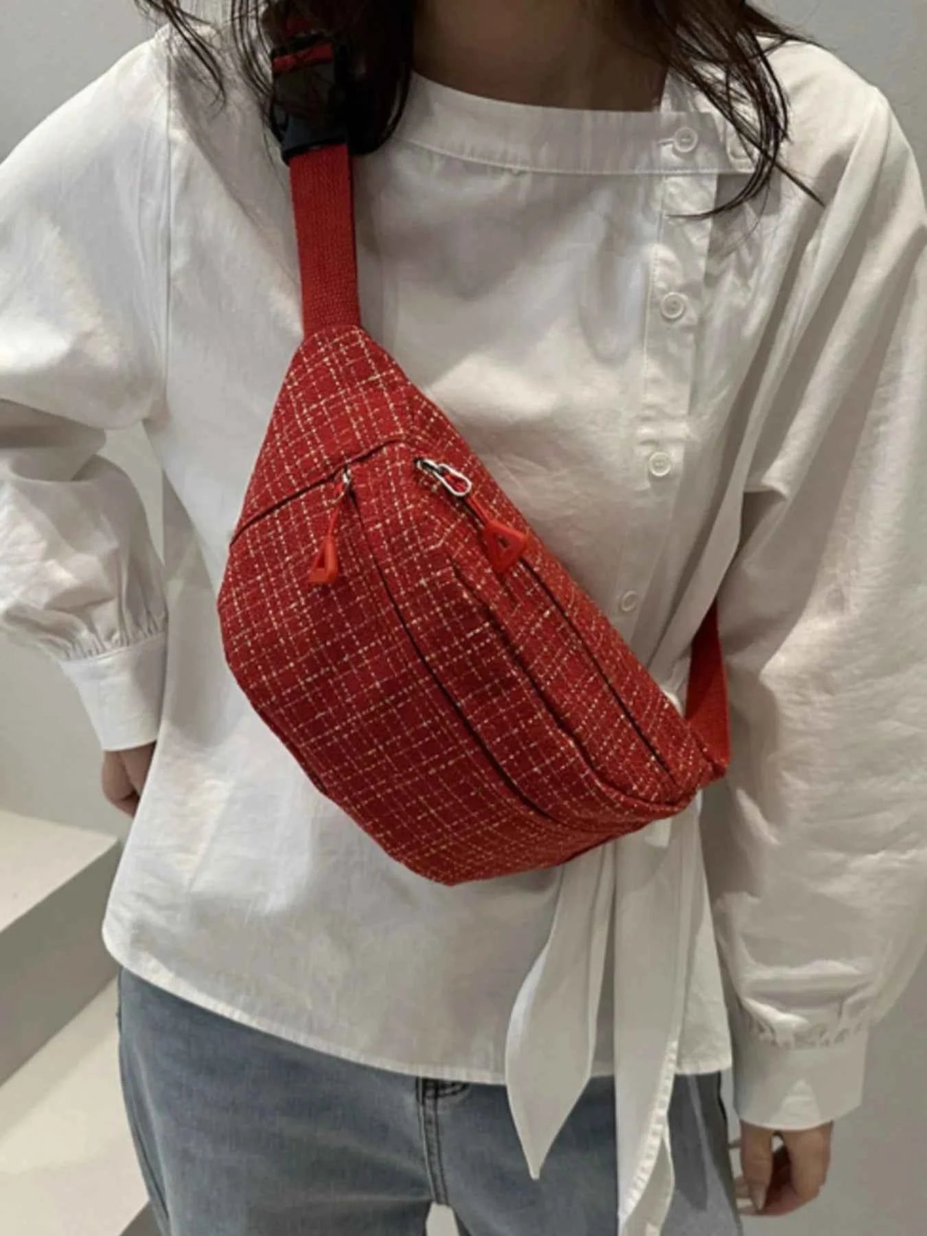 Plaid Pattern Crossbody Bag 65102abf-00a0-43d4-9c6b-988fb5a1a66c-Max-Origin