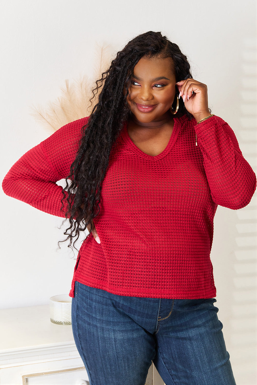 Culture Code Full Size Wide Notch Relax Top Red 652d0d971c634e4e8640ee46565c2d0d-Max