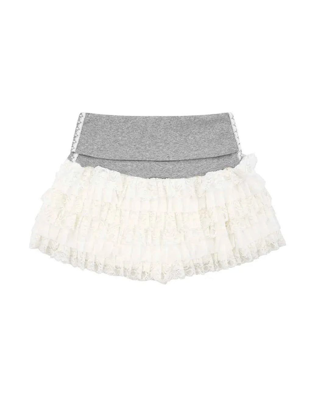 Layered Tulle Mini Skirt with Contrast Waistband 652f4b82-5dc9-4ae1-9a43-c2d476a35406-Max-Origin