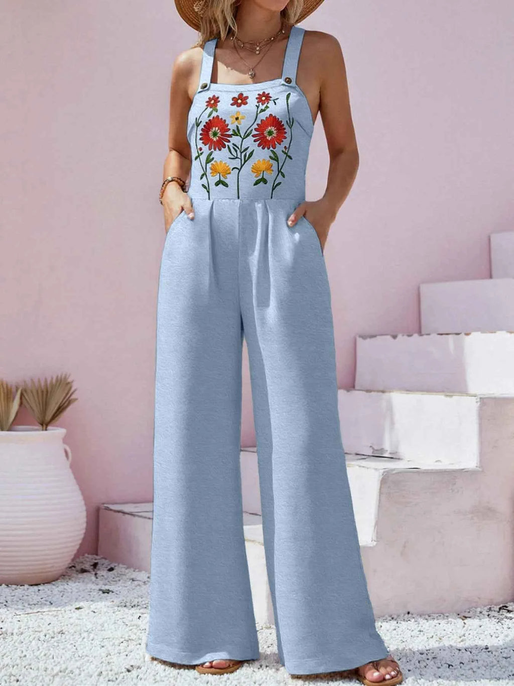 Floral Embroidered Wide Leg Jumpsuit 652f6223-11a1-4732-a7d7-2a72f924d606-Max-Origin