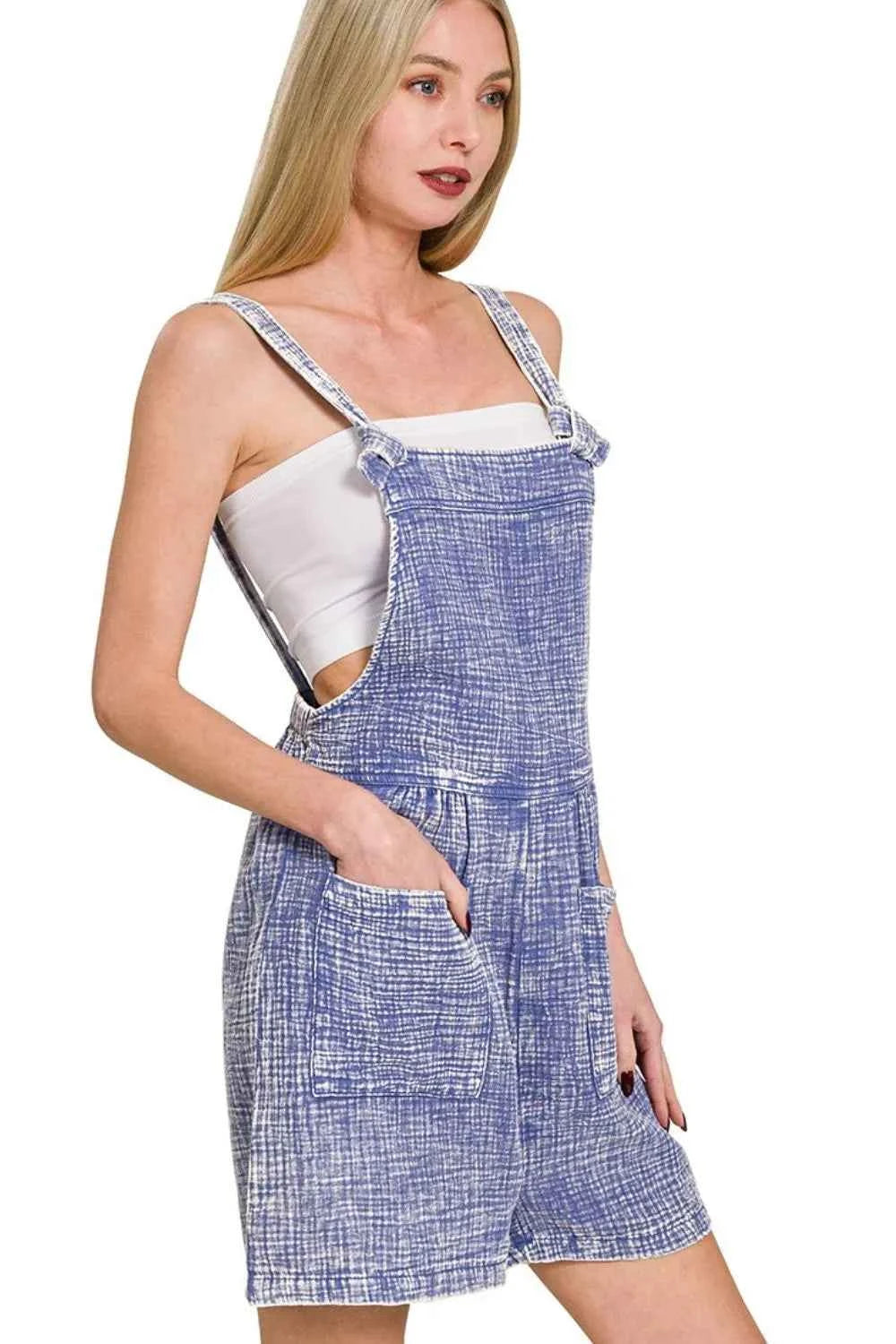 Zenana Woven Double Gauze Acid Washed Romper 653ad0d6-c401-4b9f-984e-5c942a968e37-Max-Origin