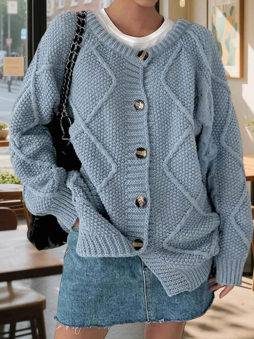 Button-Front Long Sleeve Cardigan 6552ec0a8b9243188846875fd5442792-Max-Origin