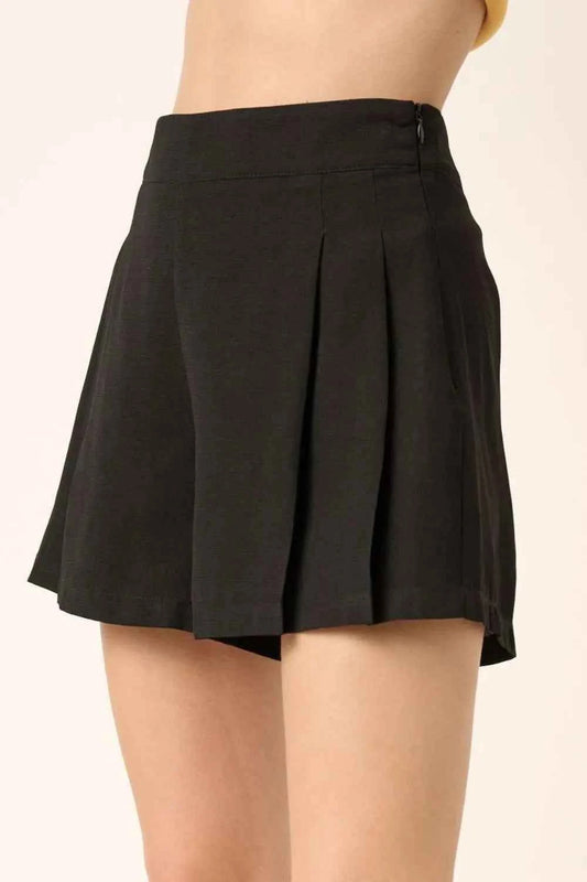 Mittoshop Side Invisible Zipper Pleated Shorts 65759ffa-4e40-404f-8ac3-a8f7947b7454-Max