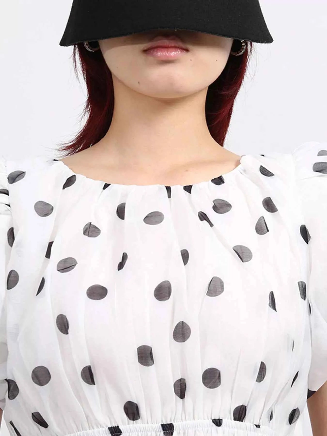 Polka Dot Puff Sleeve Top and Skirt Set 6582ab3a-254a-4428-86f8-5f8a362d43ef-Max-Origin