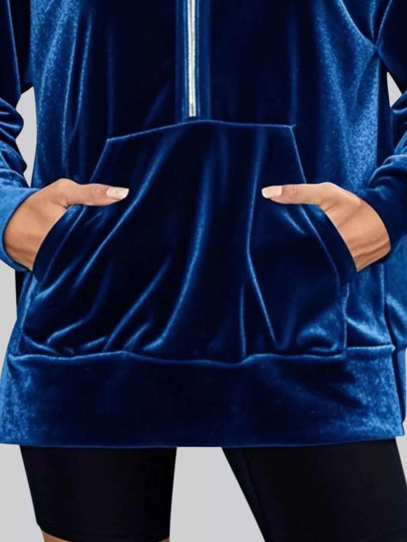 Full Size Half Zip Kangaroo Pocket Hoodie Plus Size 658e7c9a-05c6-4116-a979-a1af75427b17-Max-Origin