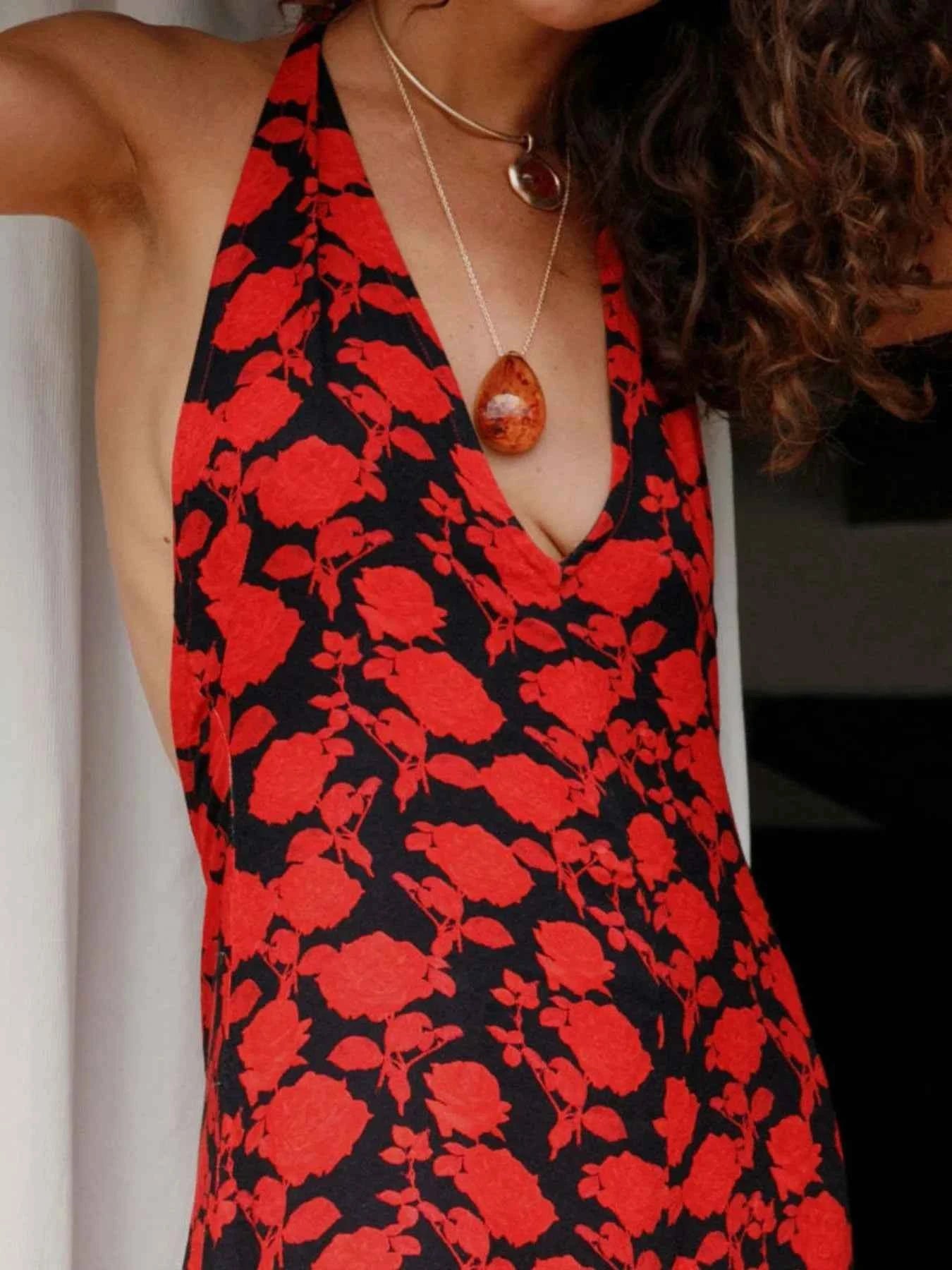 Backless Halter Neck Polka Dot Maxi Dress 65946bcb-368e-4c06-95bb-542f79d50b82-Max-Origin