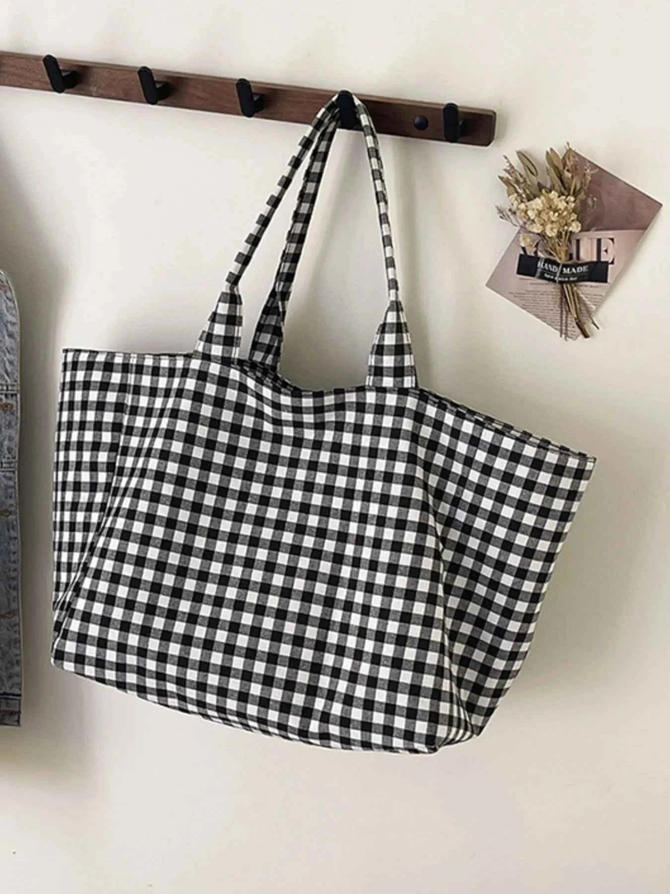 Classic Plaid Tote Bag 659bd65c-44c8-4dce-b330-23a93798c014-Max-Origin