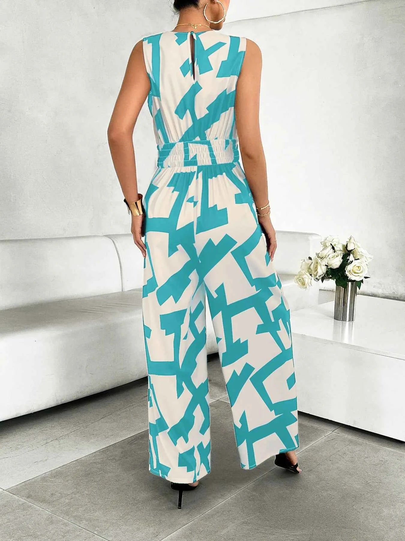 Printed Wide Leg Jumpsuit 65ad9e4ff15c4ee2b6986c4f8d53fe04-Max-Origin