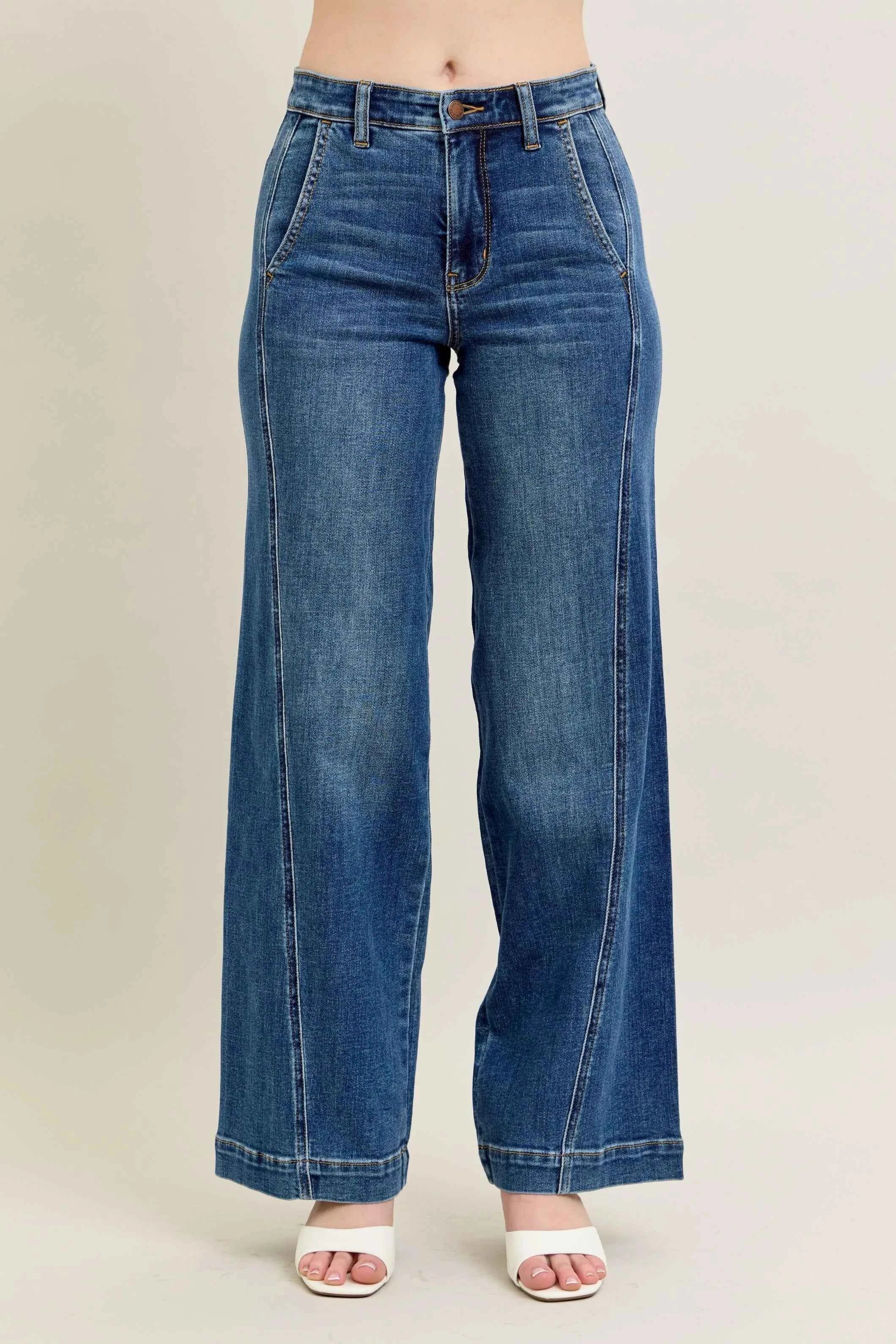 Judy Blue Full Size High Waist Wide Leg Jeans Plus Size 65c54f37b2a640d7b05ff760346ab23e-Max-Origin
