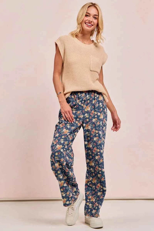 Washed Floral Print Wide Leg Jeans 6619db454aa942949452e0216d364100-Max-Origin