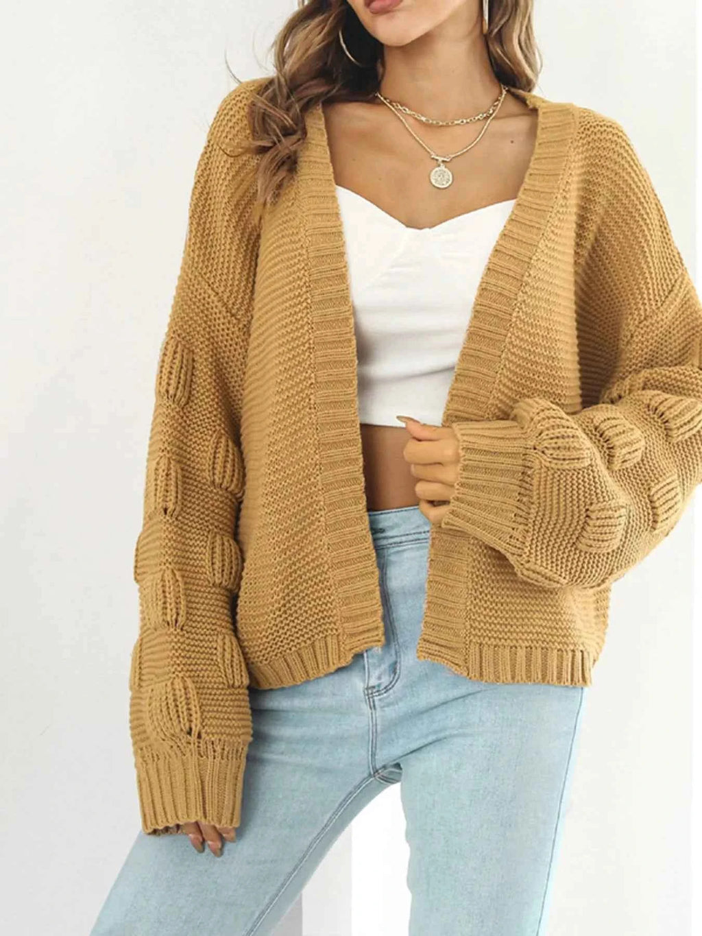 Chunky Knit Open Front Cardigan 661cd20f94534bd3b884a1a856b66c94-Max-Origin
