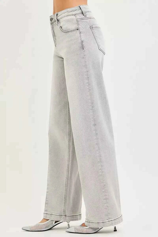 Slouchy Baggy Jeans with Contrast Stitching 6620d18bc72f411bb32fc00df756e556-Max-Origin