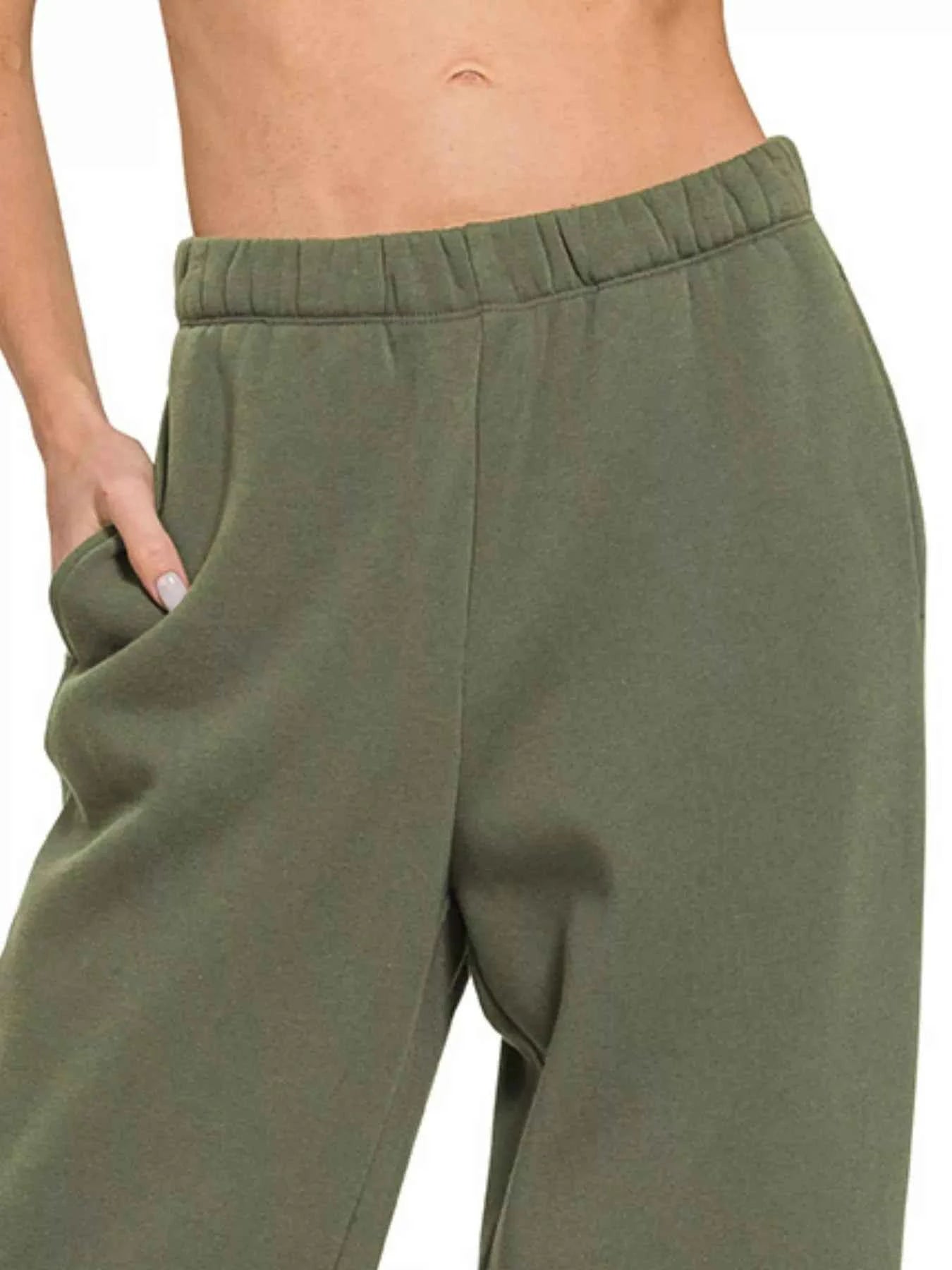Zenana Fleece Sweatpant with Pockets 6621260d-b001-4cb9-a8ce-43d00def2af1-Max-Origin