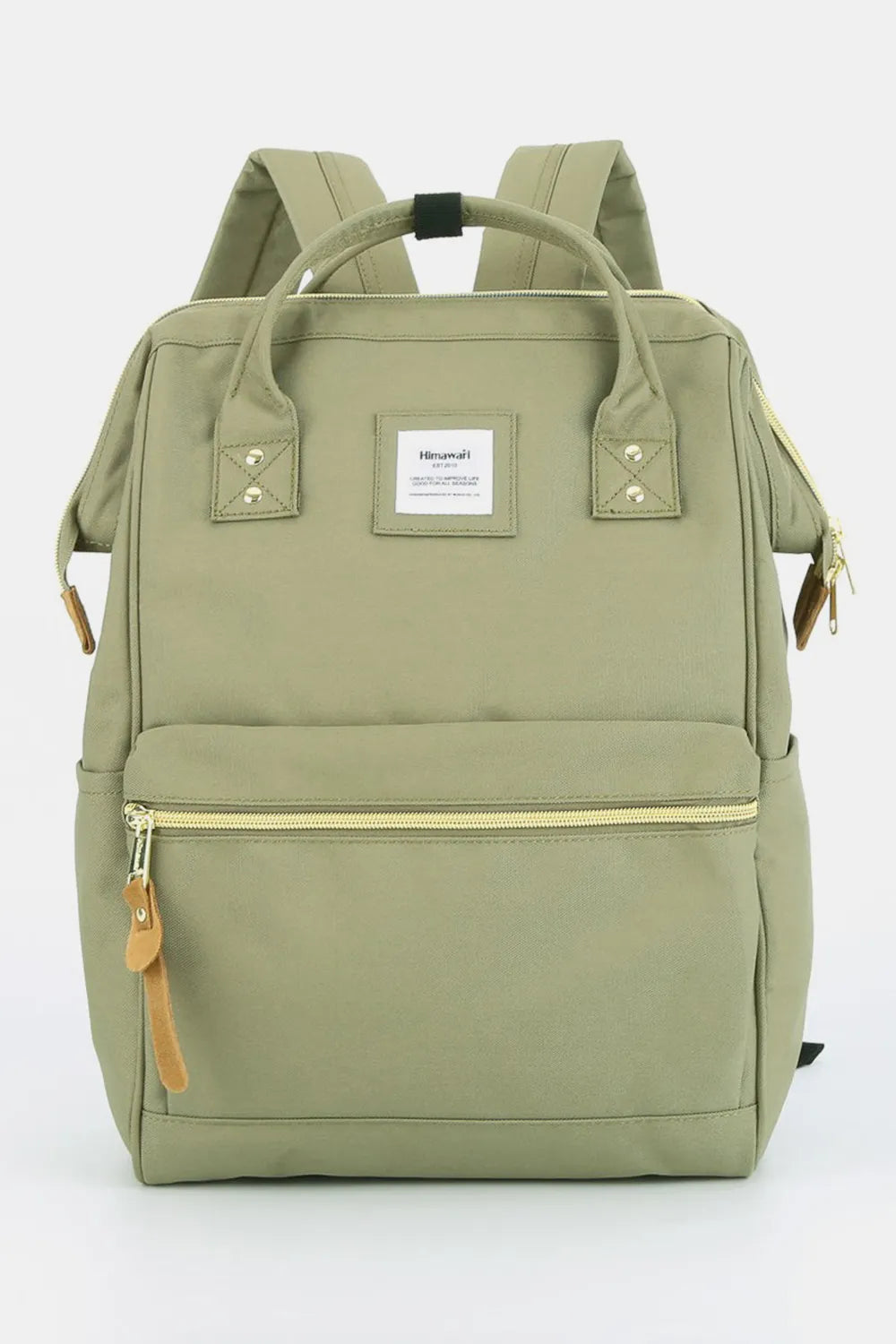 Himawari Waterproof Canvas Backpack Bag with Side Pockets Coach Green One Size 66324b21-3281-4a8c-98bf-da620d269adb-Max