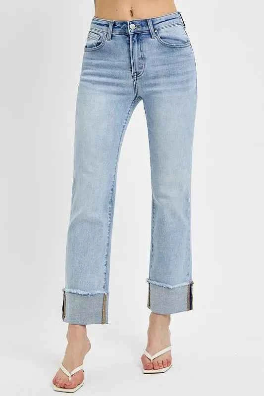 RISEN High Rise Straight Cuffed Relaxed Jeans 6650817a-b49e-4f6e-8893-0cd202f498f8-Max-Origin