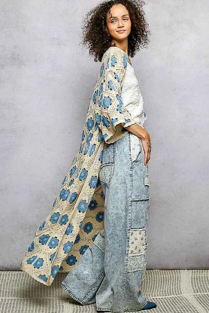 POL Open Front Floral Crochet Longline Cardigan 668389ce-f252-422c-8ef5-8ae2050a47c1-Max-Origin