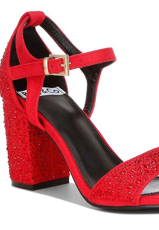 Navoli Rhinestones Embellished Sandals 66a1aca2-36ca-44a7-9d88-8effe2262dc5