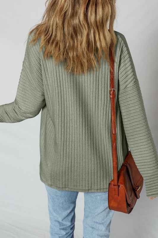 Thermal Ribbed Button-Up Drop Shoulder Textured Sh 66a3f639-6ce9-4035-b0e0-f99166069745