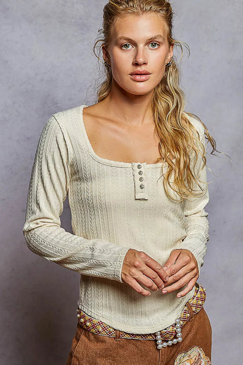 POL Square Neck Cropped Knit Top with Curved Hem 66b369a3-2bb8-4224-a68f-ac8d48d8332e-Max-Origin