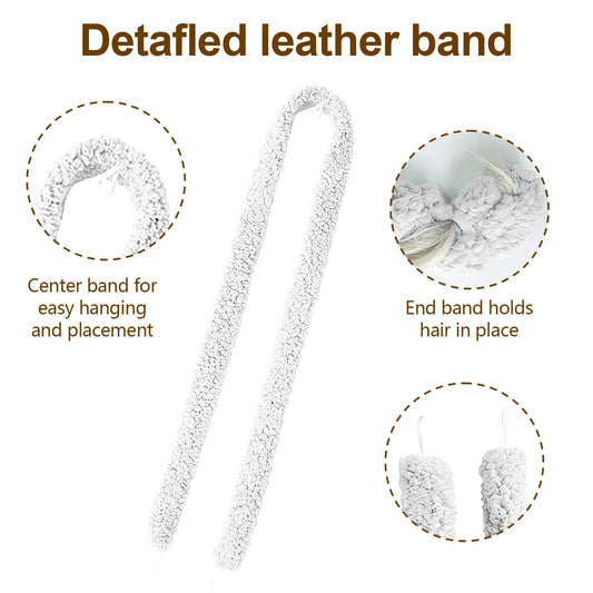 Satin Heatless Hair Curler, Lazy Natural Soft Wave DIY Heatless Curls For Sleep In Overnight, For All Hair Types - White 66b6a80d-86b1-413a-8c76-e98fea27a1d1
