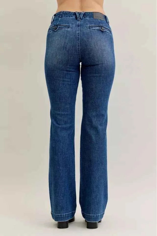 Judy Blue Full Size Mid Rise Bootcut Jeans with Welt Pockets Plus Size 66ca34de8b5345568fd911c293dc2eed-Max-Origin