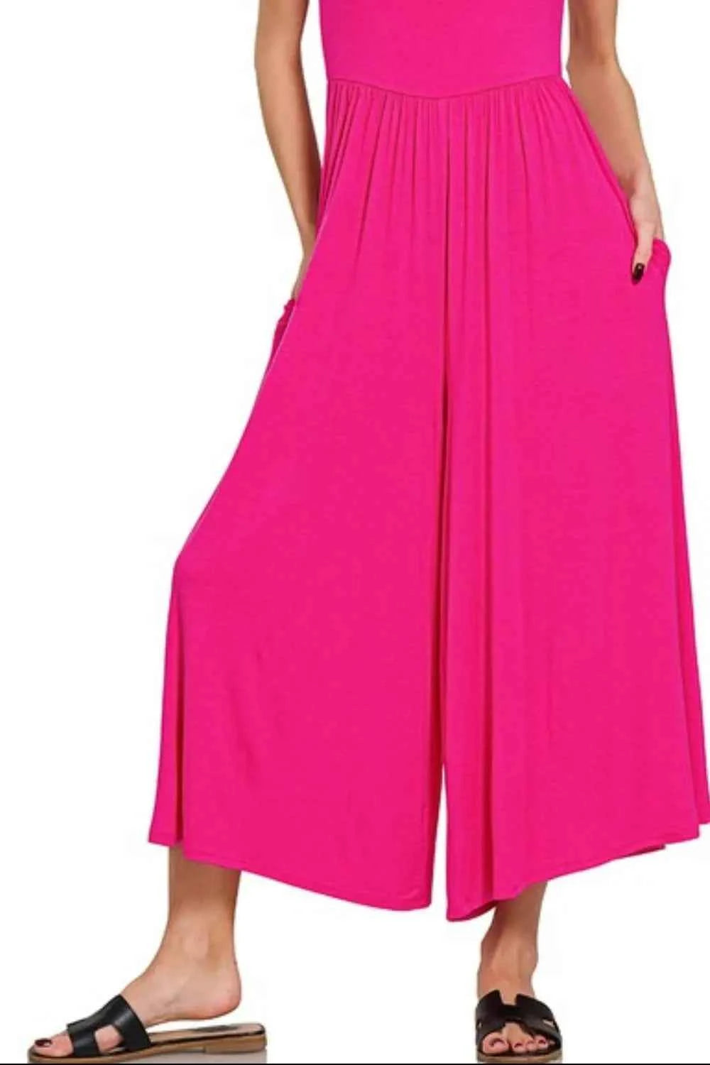 Zenana Double Layered Short Sleeve Jumpsuits 66cf1c85-0952-460d-a6d6-82ffc3d339f7-Max-Origin