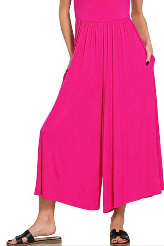 Zenana Double Layered Short Sleeve Jumpsuits 66cf1c85-0952-460d-a6d6-82ffc3d339f7-Max-Origin