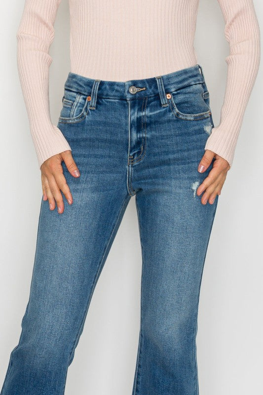 At1018flmt - eco friendly corset crop flare jeans 66e52be8-7ebc-43d4-83c2-fd609df43dbf