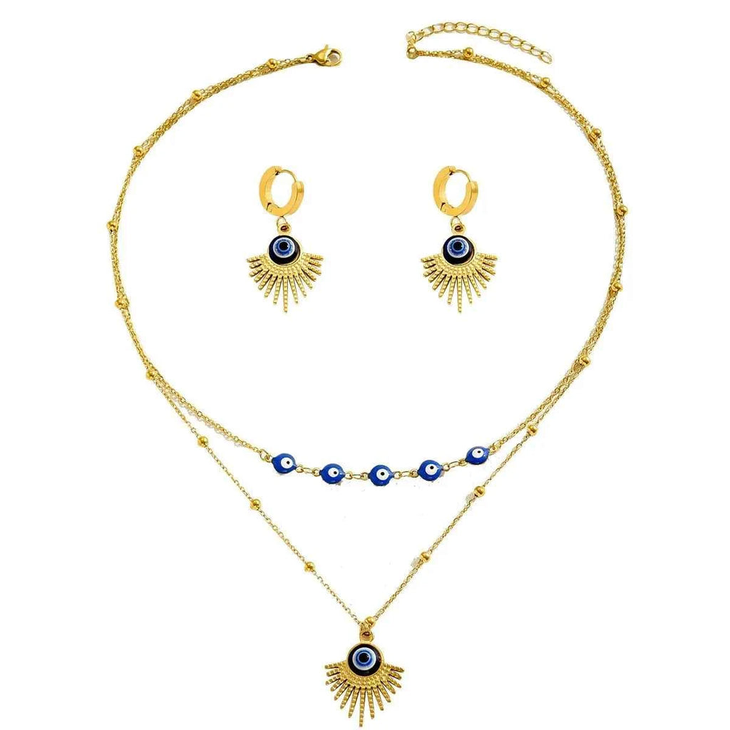 Stainless Steel Resin Necklace and Earrings Jewelry Set 66fa0978-4e51-44bf-aea9-eeeec47d3a4c-Max-Origin