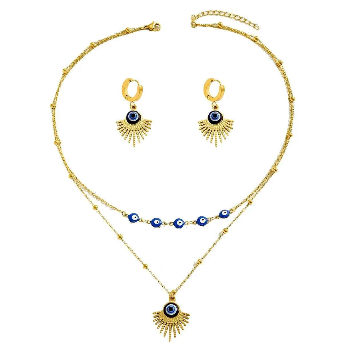 Stainless Steel Resin Necklace and Earrings Jewelry Set 66fa0978-4e51-44bf-aea9-eeeec47d3a4c-Max-Origin