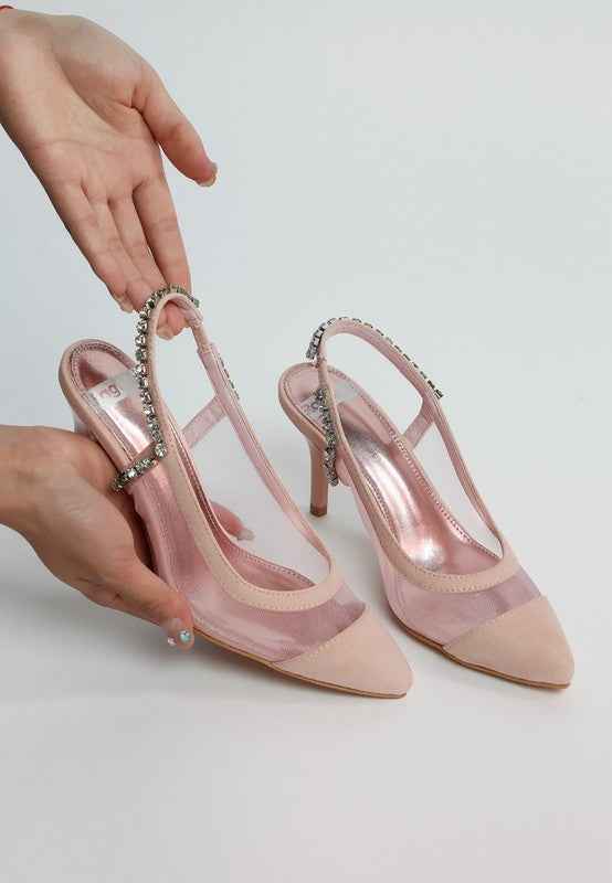 Yaga Stiletto Heel Slingback Sandals 67182d69-7879-4efe-9497-18eab533bff4