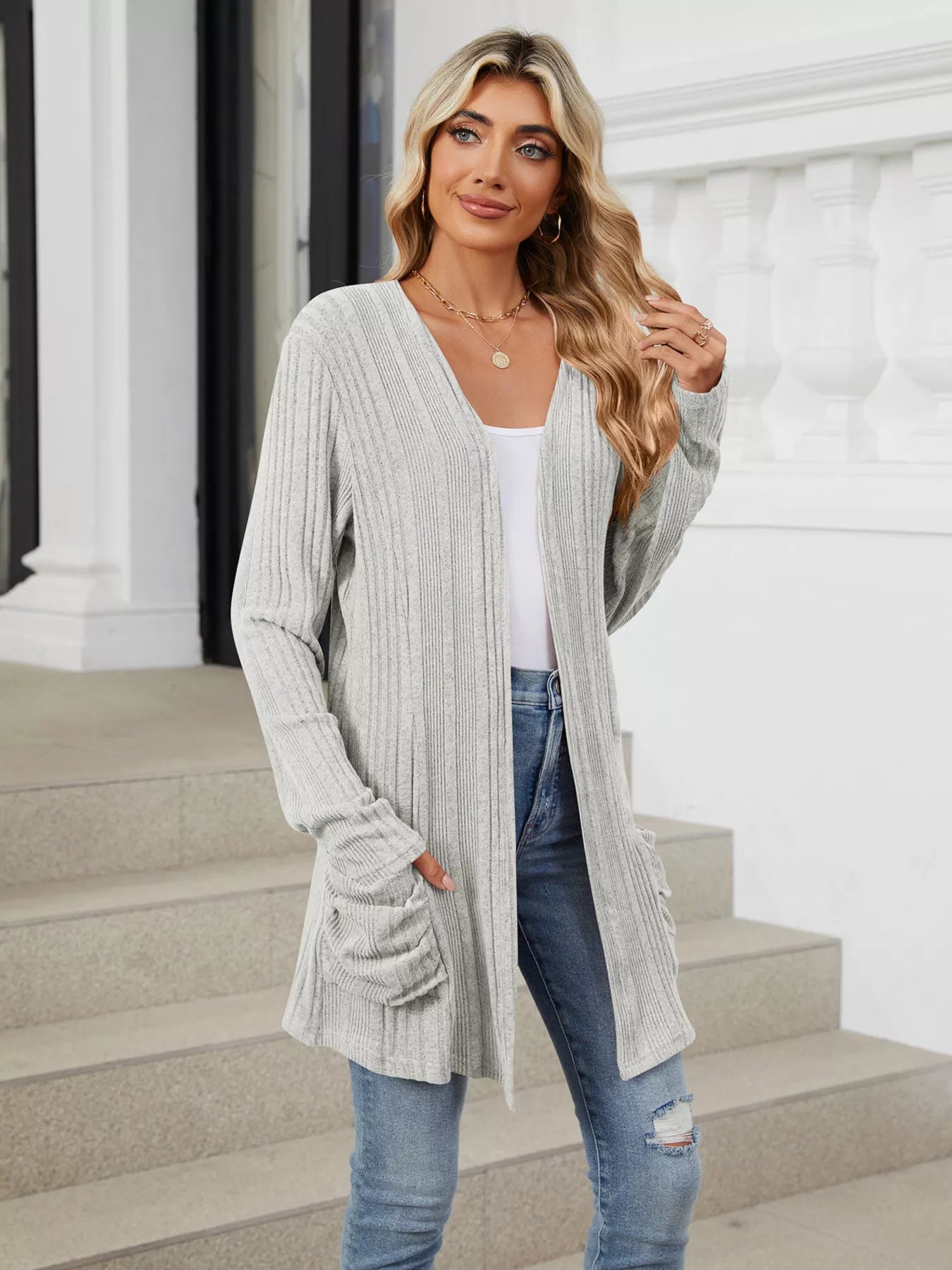 Open Front Long Cardigan 6741002e48234359b95da8f7384c1b26-Max-Origin